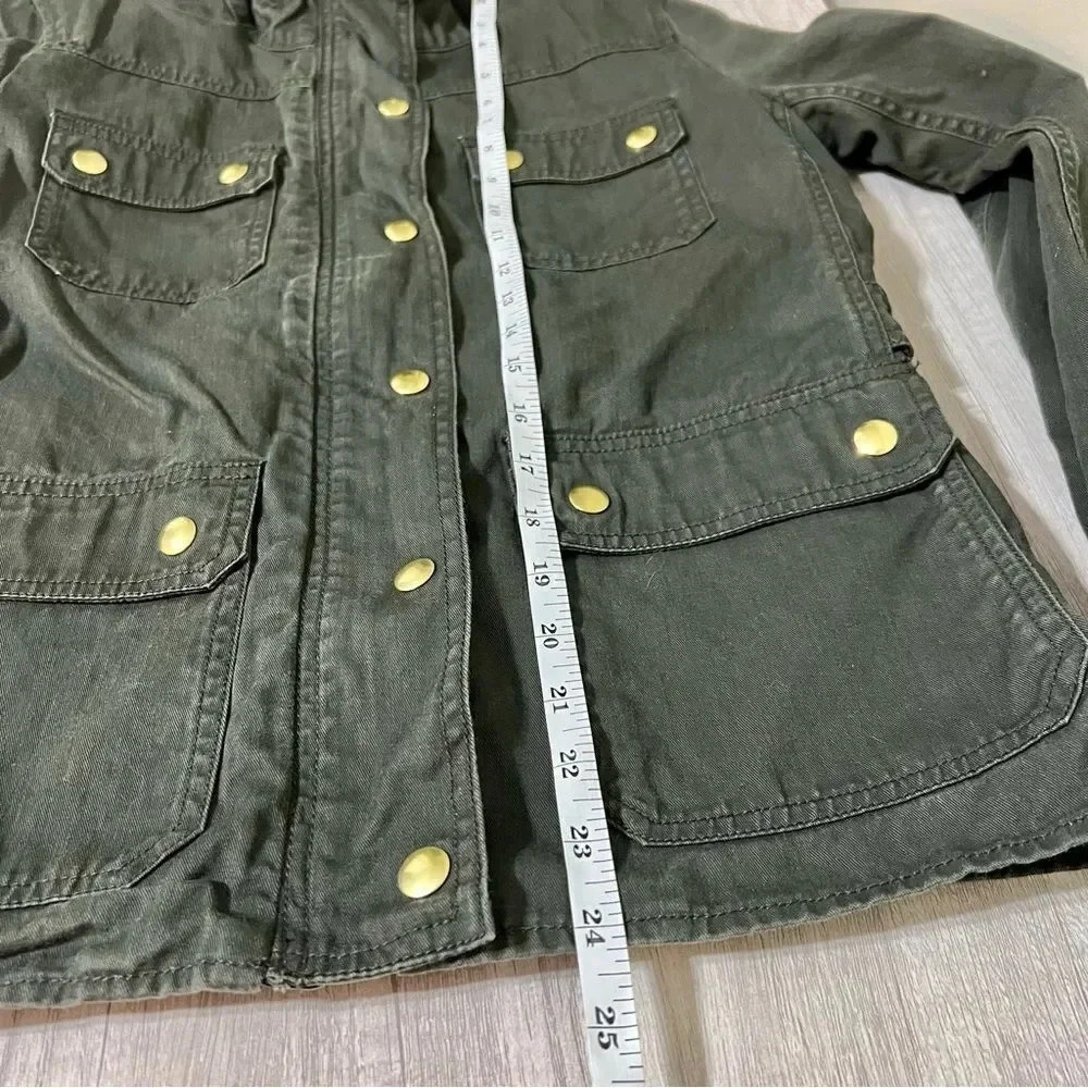 J. Crew Resin-Coated Twill Field Jacket Size MP - Picture 12 of 13